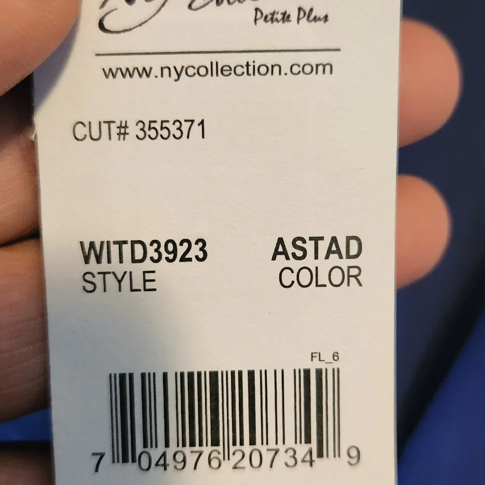 NWT NY Collection Petite Plus Dress - Picture 4 of 4